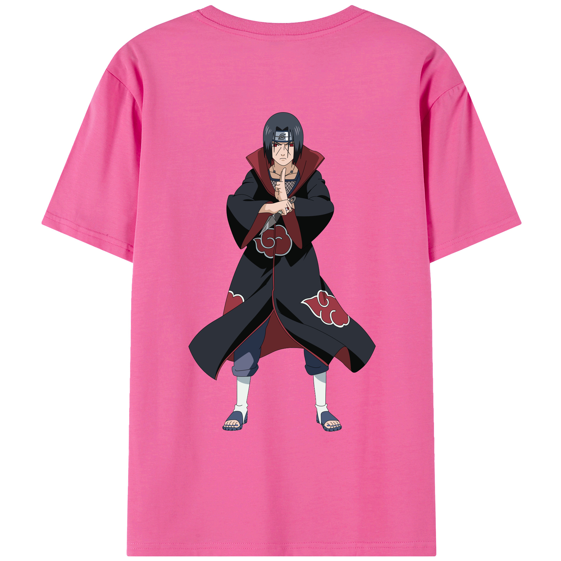 （画像用） NARUTO -ナルト- うちは イタチ Uchiha Itachi レディース半袖Tシャツ(バックプリント)